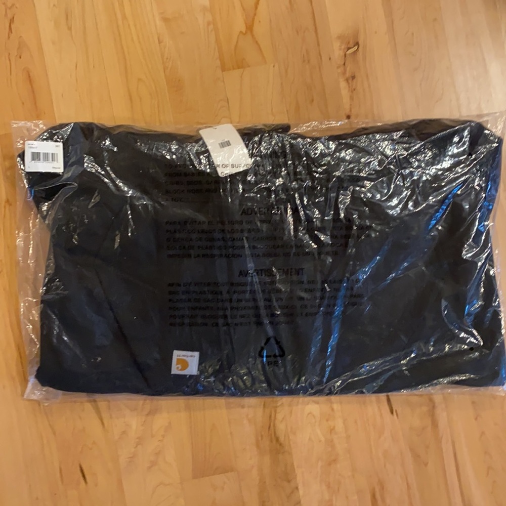 Carhartt Men’s 1/4 Zip Hoodie Large Black - Picture 10 of 11